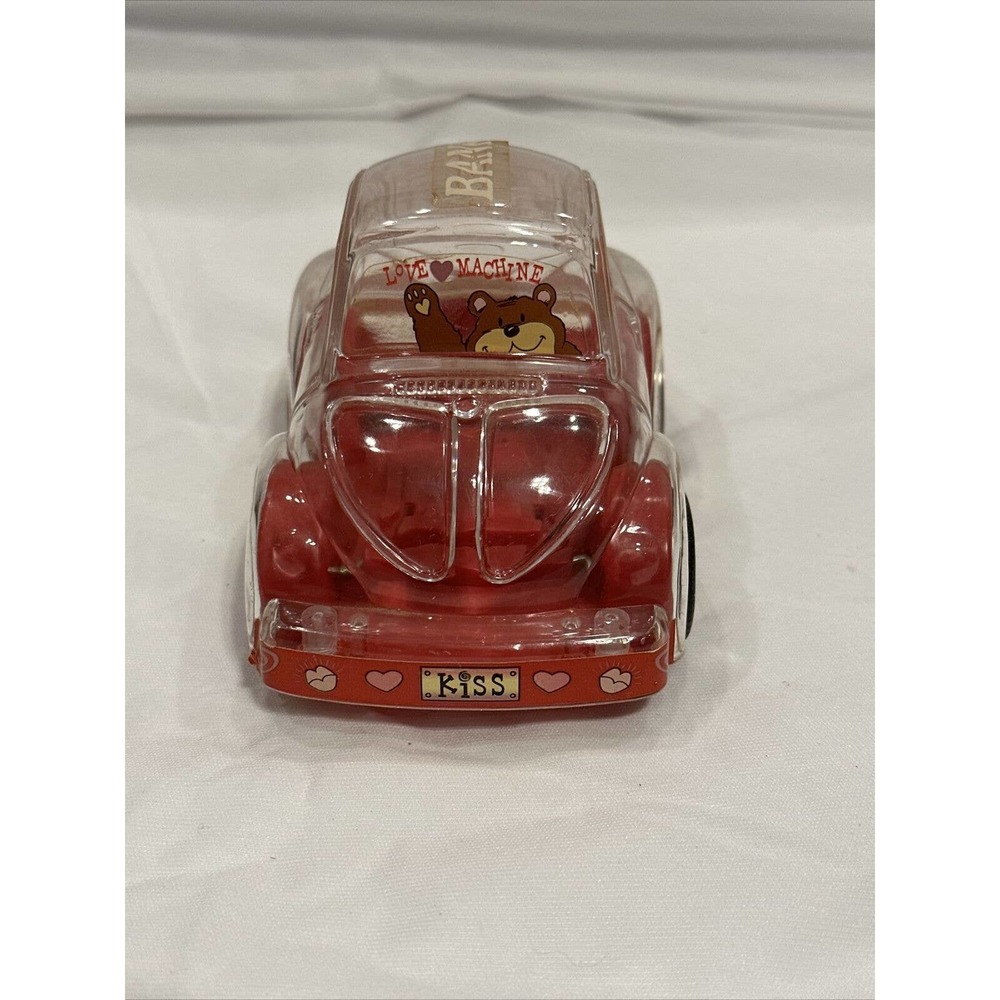Volkswagen VW Bank Candy holder vintage plastic license plate KISS rolls